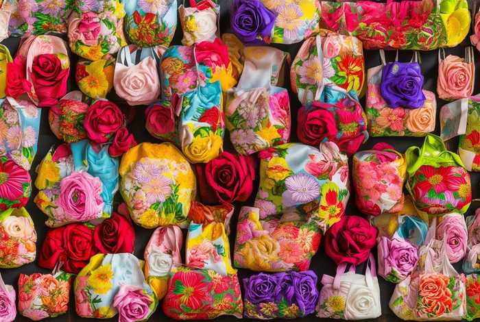 手提布袋包，手提布袋包花图片大全