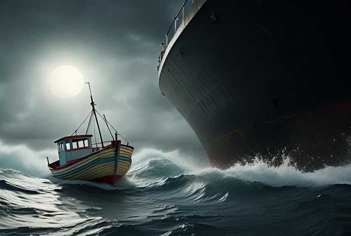 为什么是小ck，为什么是小船撞大船