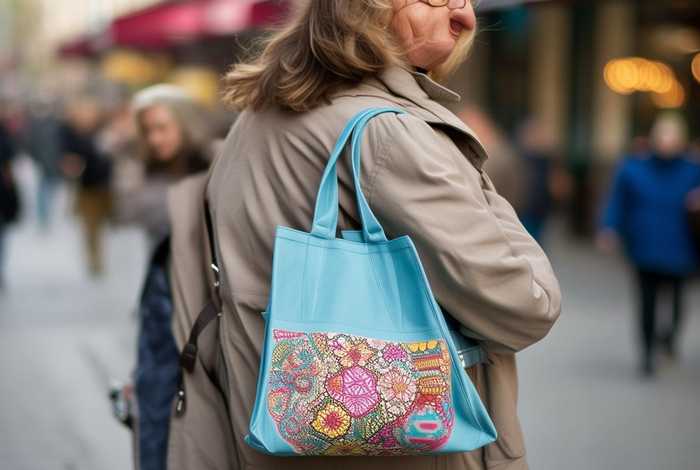 中年女士帆布斜挎包 - 中年女士帆布斜挎包图片