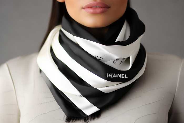 丝巾chanel黑白;chanel黑白围巾 丝巾chanel黑白;chanel黑白围巾