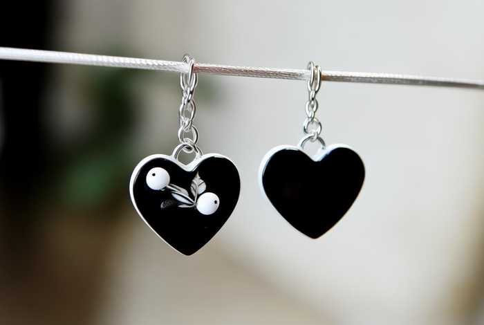 香奈儿耳环黑桃 - 香奈儿黑桃心耳环