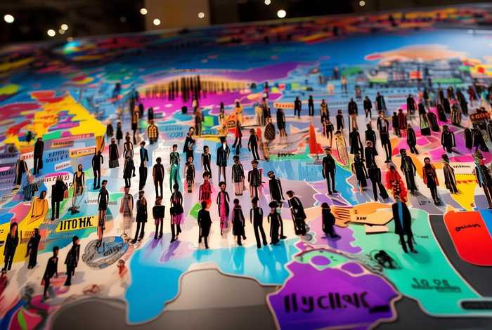 时尚舞台品牌分布；时尚舞台品牌分布图