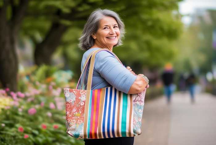 中年女士帆布斜挎包 - 中年女士帆布斜挎包图片