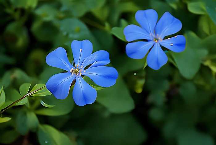 四个花瓣的蓝色花朵叫什么 四个花瓣的蓝色花朵叫什么名字