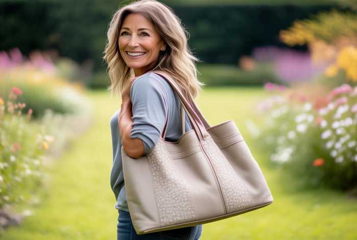 中年女人休闲帆布包斜挎包（中年女人休闲帆布包斜挎包好看吗）