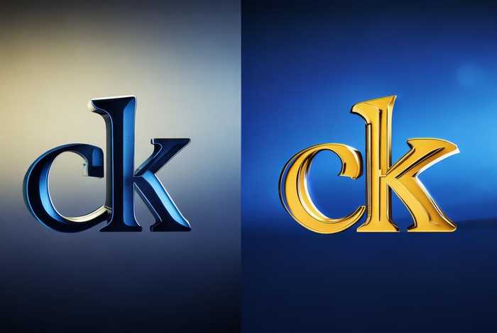 小ck和大ck的标志 - 小ck和大ck的标志和字体