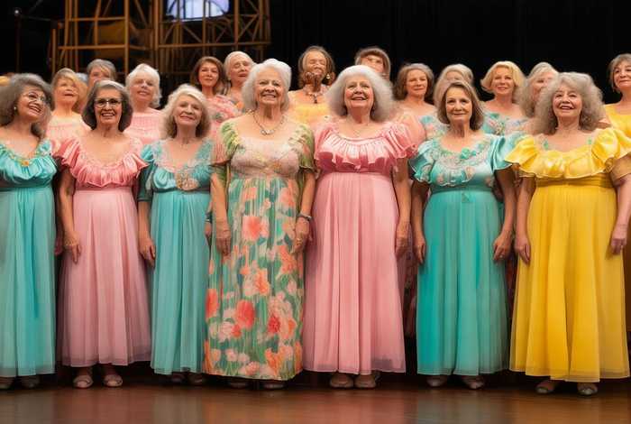 中老年女式大合唱演出服,中老年大合唱演出服长裙 中老年女式大合唱演出服,中老年大合唱演出服长裙