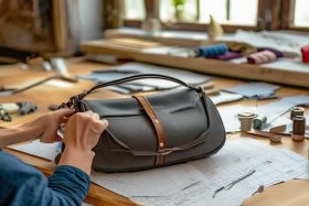 中老年女式斜挎包的制作与裁剪；中老年女式斜挎包的制作与裁剪图片