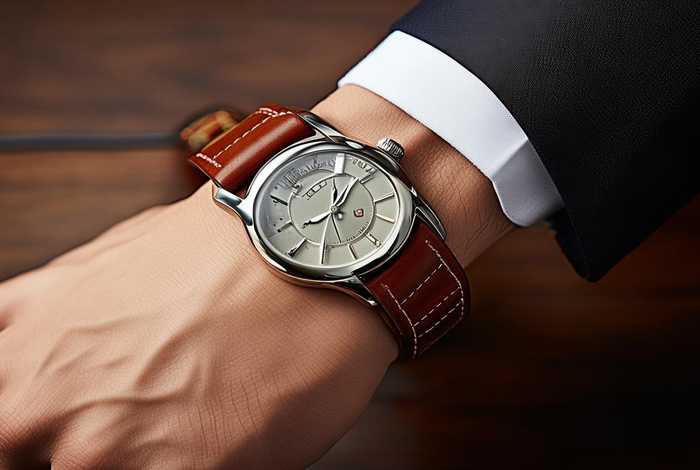 手表皮带男士真皮；手表皮带男士真皮图片