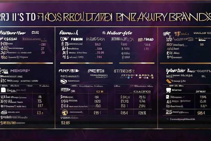 世界公认十大奢侈品排名表图片；世界公认十大奢侈品排名表图片及价格