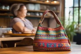 中老年妈妈包斜挎布包直播、中老年女斜挎布包