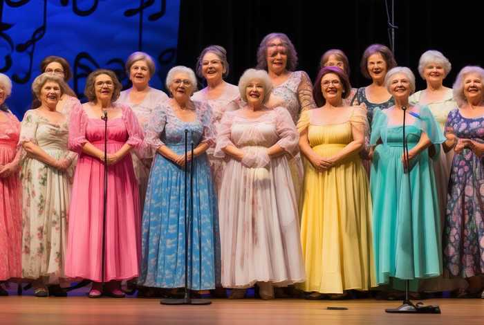 中老年女式大合唱演出服,中老年大合唱演出服长裙 中老年女式大合唱演出服,中老年大合唱演出服长裙