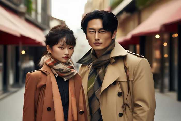 张婧仪burberry时尚大片；张婧仪和baby