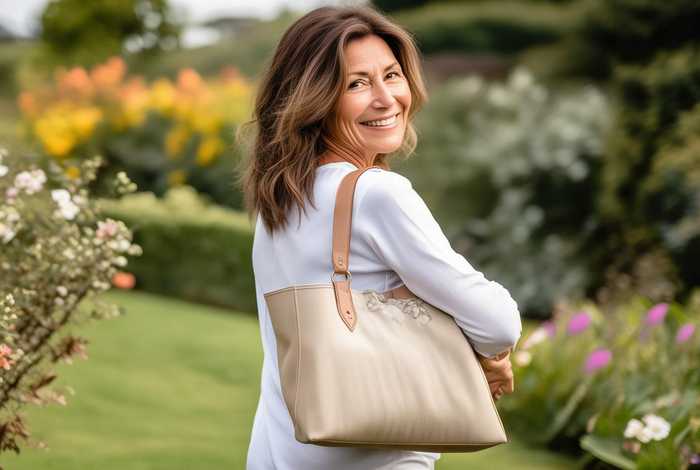 中年女人休闲帆布包斜挎包（中年女人休闲帆布包斜挎包好看吗）