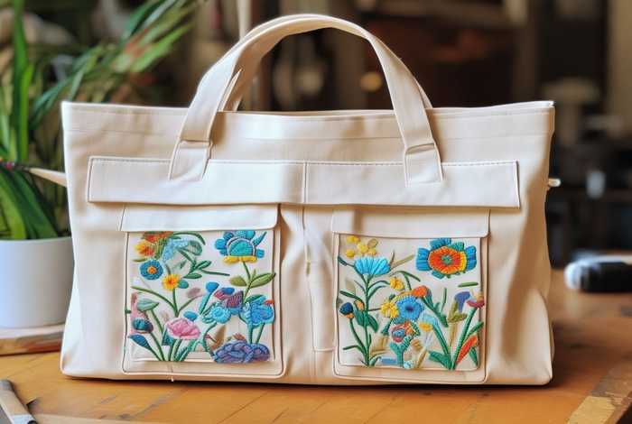 提包外出便携包帆布 帆布手提包的做法