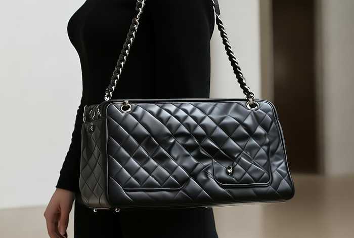 香奈儿19包上身图，香奈儿19包上身图大号