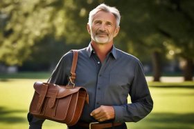 中老年男士斜挎包，中老年男士斜挎包搭配技巧