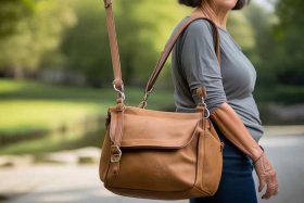 中老年女士帆布单肩包单带，中老年人帆布女单肩包