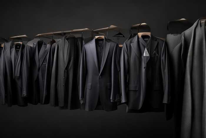 奢侈品牌男装横屏摄影大片黑色系，男装奢侈品牌标志图案大全图片