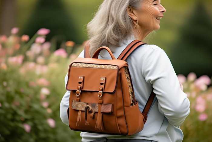 中老年女士双肩包 中老年女士双肩背包
