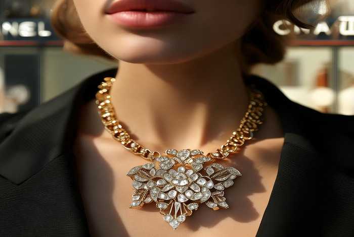 香奈儿山茶花项链官网（香奈儿山茶花项链官网价格）