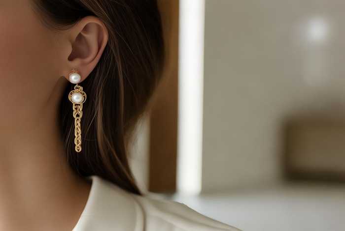 香奈儿官网耳钉耳环，香奈儿耳环官网耳饰