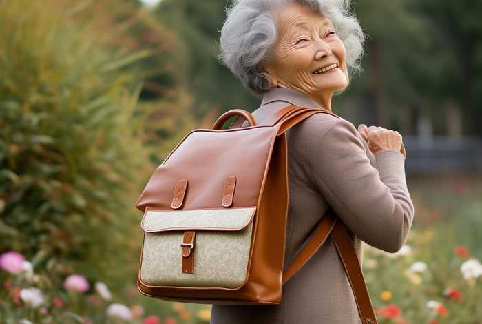 中老年女士双肩包 中老年女士双肩背包