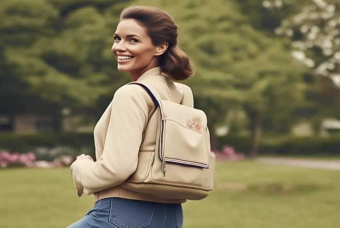 中老年女式双肩休闲包 中老年女式休闲双肩背包