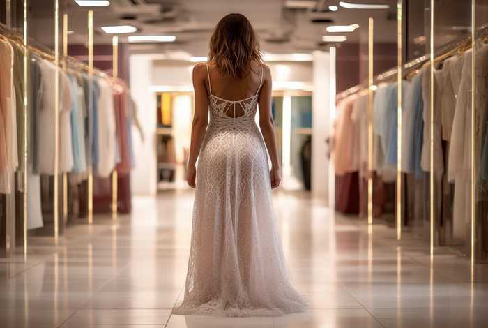 最新款蕾丝连衣裙 - 今天最新款的蕾丝连衣长裙