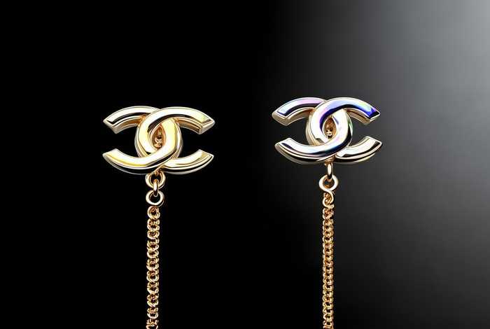 香奈儿标志小香风耳钉法式（香奈儿标志耳钉图片）