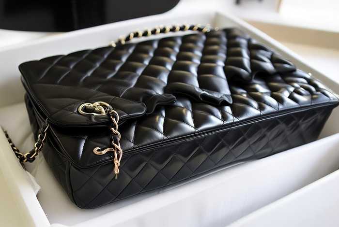 香奈儿25.5寸黑色菱格包 香奈儿25.5寸黑色菱格包多少钱