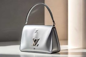奢侈品品牌女包银色lv（lv银色双肩包）
