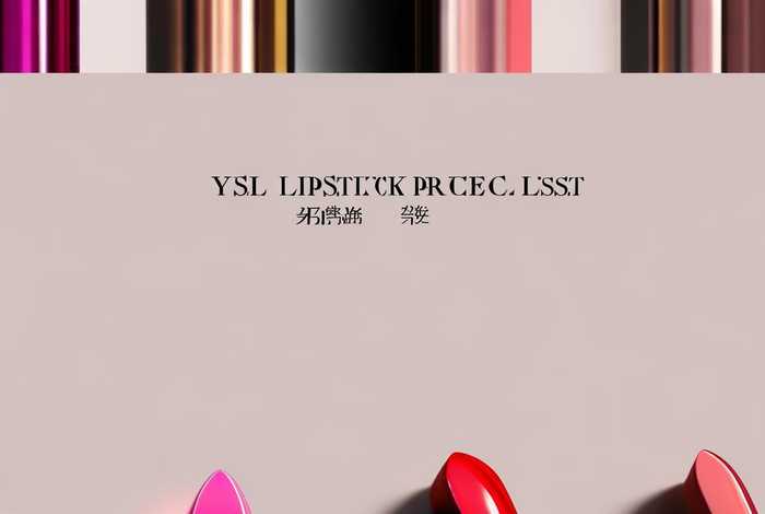 圣罗兰口红价格一览表官网，圣罗兰口红价格一览表官网查询