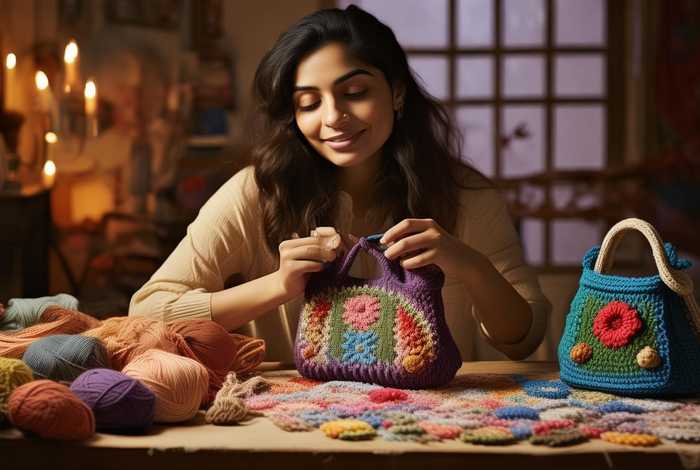 手工包包针织编织教程；手工包包针织编织教程简单