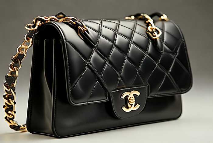 香奈儿chanel小19黑金款 - 99新chanel(香奈儿)chanel 19 bag中号口盖黑金斜挎包