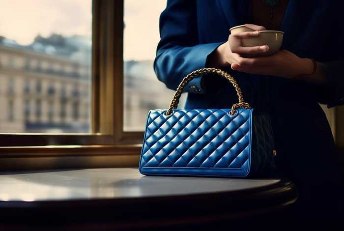 香奈儿蓝色包包（香奈儿蓝色包包图片）