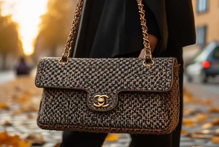 香奈儿粗花呢包啥季节背、香奈儿粗花呢布料包包