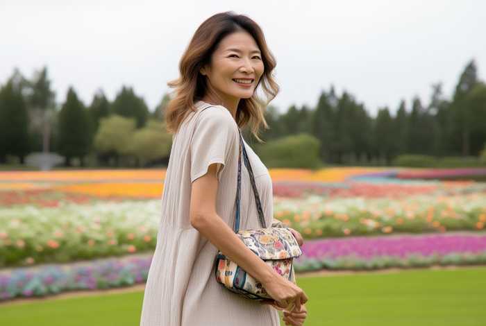 中老年妈妈斜挎小布包、中老年妈妈斜挎小布包好看吗