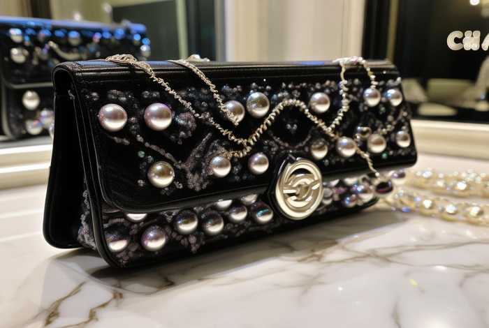 香奈儿官方旗舰店官网珍珠垃圾袋小号包 香奈儿珍珠项链官网旗舰店