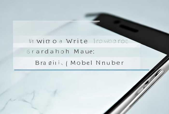 手机品牌和型号；手机品牌和型号怎么写