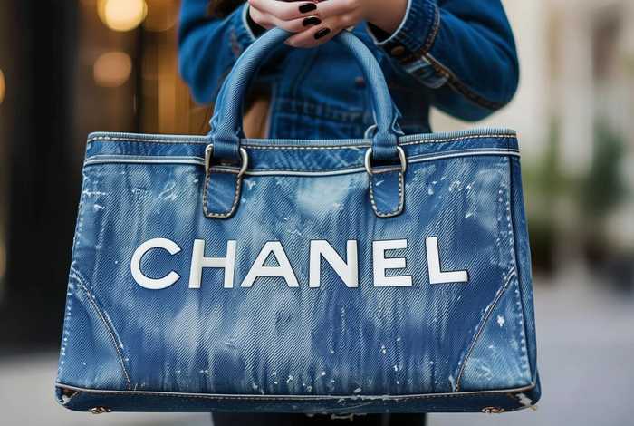 香奈儿最新款包包logo，香奈儿最新款包包jenny同款牛仔