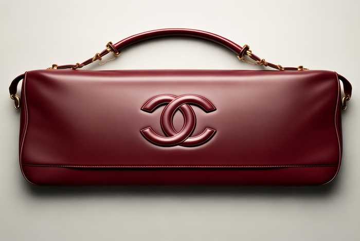 香奈儿双肩包图片，香奈儿双肩包图片暗红色