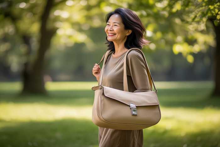 中老年女士帆布斜挎小包 - 中老年女士帆布斜挎小背包