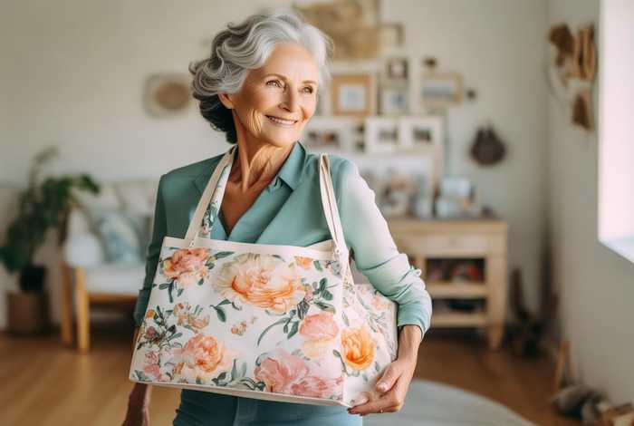 中老年女士斜挎包价格及图片帆布，中老年女式斜挎包价格及图片