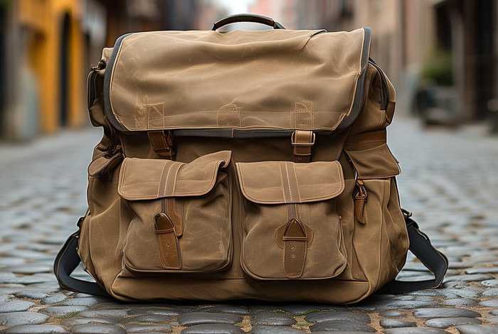 特大号男士帆布单肩包，男士大号双肩帆布背包