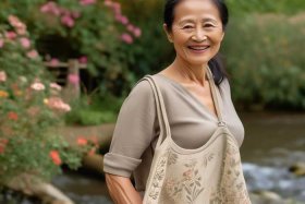 中老年斜挎小包女布包；中老年女式小斜挎包布包