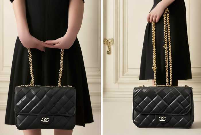 香奈儿菱格链条包；香奈儿菱格链条包背带怎么调长短