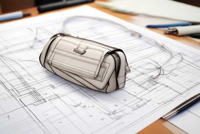 斜挎包单肩包裁剪制图 单肩斜挎包裁剪图纸