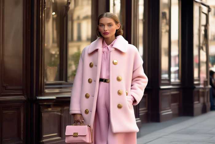 香奈儿粉色金扣外套、香奈儿粉色金扣外套怎么搭配