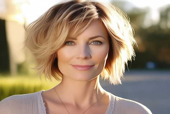 适合40岁女人的短发发型图片 - 适合40岁女人的短发发型图片 减龄